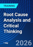 Root Cause Analysis and Critical Thinking (ONLINE EVENT: May 18, 2026)- Product Image