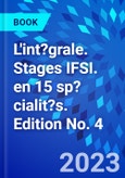 L'int?grale. Stages IFSI. en 15 sp?cialit?s. Edition No. 4- Product Image