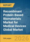 Recombinant Protein-Based Biomaterials Market for Medical Devices Global Market Opportunities and Strategies to 2035- Product Image