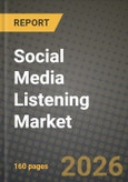 Social Media Listening Market Outlook 2026-2034: Market Share, and Growth Analysis by Component (Software, Services), Organization Size, Analytics Type, Application- Product Image