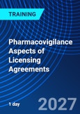 Pharmacovigilance Aspects of Licensing Agreements (ONLINE EVENT: December 8, 2027)- Product Image