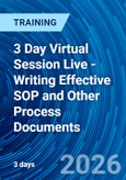 3 Day Virtual Session Live - Writing Effective SOP and Other Process Documents (Recorded)- Product Image