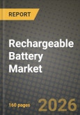 Rechargeable Battery Market Outlook 2026-2034: Market Share, and Growth Analysis by Chemistry Type, Form Factor, Application, End-User- Product Image
