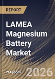 LAMEA Magnesium Battery Market Size, Share & Industry Analysis Report by Type, Application, Country Outlook and Forecast, 2026-2033- Product Image