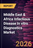 Middle East & Africa Infectious Disease In vitro Diagnostics Market Size and Forecast (2021 - 2031), Regional Share, Trend, and Growth Opportunity Analysis- Product Image