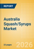 Australia Squash/Syrups (Soft drinks) Market Size, Growth and Forecast Analytics, 2024-2029- Product Image
