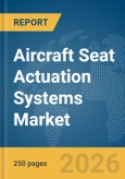 Aircraft Seat Actuation Systems Market Global Report 2026- Product Image