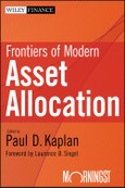 Frontiers of Modern Asset Allocation. Edition No. 1. Wiley Finance- Product Image