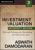 Investment Valuation. Tools and Techniques for Determining the Value of any Asset, University Edition- Product Image