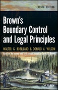 Brown's Boundary Control and Legal Principles. Edition No. 7- Product Image