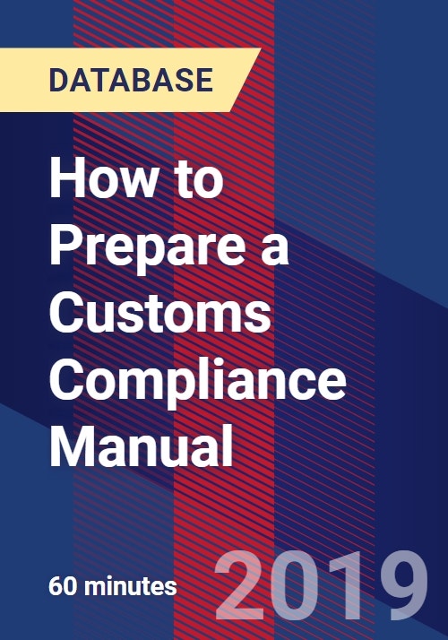 How to Prepare a Customs Compliance Manual Research and Markets