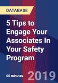 5 Tips to Engage Your Associates In Your Safety Program - Webinar (Recorded)- Product Image