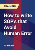 How to write SOP's that Avoid Human Error - Webinar (Recorded)- Product Image