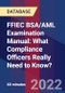 FFIEC BSA/AML Examination Manual: What Compliance Officers Really Need to Know - Webinar (Recorded) - Product Thumbnail Image