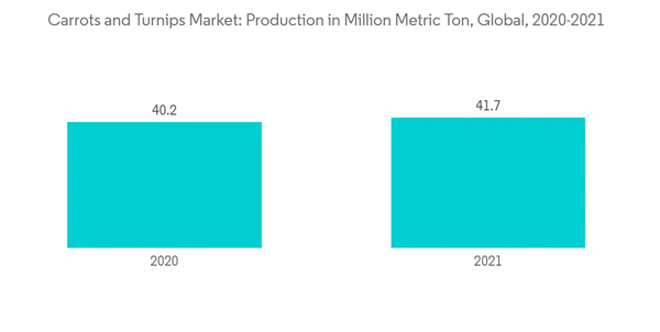 Carrots And Turnips Market Carrots And Turnips Market Production In Million Metric Ton Global 2020 2021