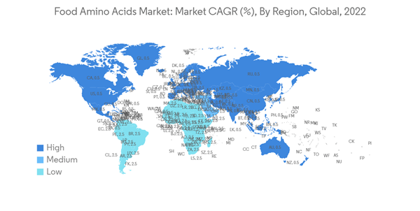 Food Amino Acid Market Food Amino Acids Market Market C A G R By Region Global 2022