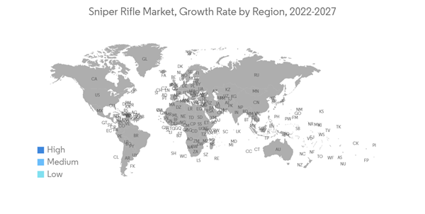 Sniper Rifle Market Sniper Rifle Market Growth Rate By Region 2022 2027