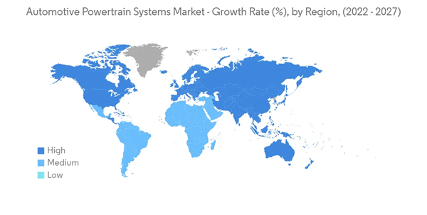 Automotive Powertrain Systems Market Automotive Powertrain Systems Market Growth Rate By Region 2022 2027