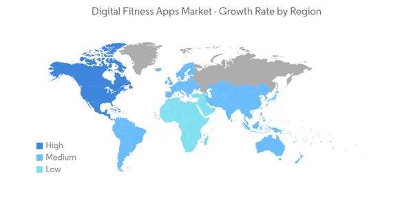 Digital Fitness Apps Market Digital Fitness Apps Market Growth Rate By Region
