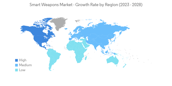 Smart Weapons Market Smart Weapons Market Growth Rate By Region 2