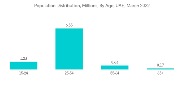 Uae Co Working Office Space Population Distribution Millions By Age