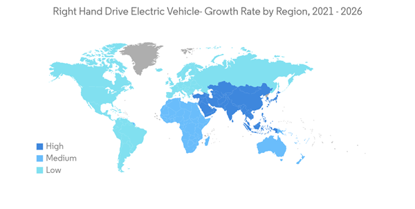 Right Hand Drive Electric Vehicle Market Right Hand Drive Electric Vehicle Growth Rate By Region 2021 2026