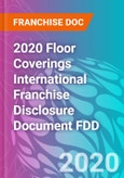 2020 Floor Coverings International Franchise Disclosure Document FDD- Product Image