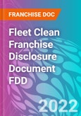 Fleet Clean Franchise Disclosure Document FDD- Product Image