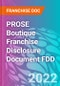 PROSE Boutique Franchise Disclosure Document FDD - Product Thumbnail Image