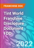 Tint World Franchise Disclosure Document FDD- Product Image
