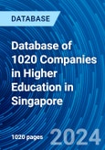 Database of 1020 Companies in Higher Education in Singapore- Product Image
