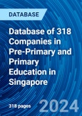 Database of 318 Companies in Pre-Primary and Primary Education in Singapore- Product Image