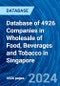 Database of 4926 Companies in Wholesale of Food, Beverages and Tobacco in Singapore - Product Image