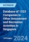 Database of 1323 Companies in Other Amusement and Recreation Activities in Singapore - Product Image