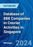 Database of 888 Companies in Courier Activities in Singapore- Product Image