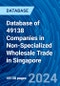 Database of 49138 Companies in Non-Specialized Wholesale Trade in Singapore - Product Thumbnail Image