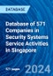 Database of 571 Companies in Security Systems Service Activities in Singapore - Product Image