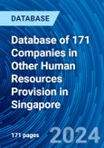 Database of 171 Companies in Other Human Resources Provision in Singapore- Product Image