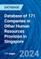 Database of 171 Companies in Other Human Resources Provision in Singapore - Product Image