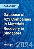Database of 423 Companies in Materials Recovery in Singapore- Product Image