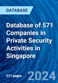 Database of 571 Companies in Private Security Activities in Singapore- Product Image
