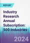 Industry Research Annual Subscription: 500 Industries - Product Image