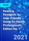 Reading Research. A User-Friendly Guide for Health Professionals. Edition No. 7 - Product Thumbnail Image