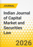 Indian Journal of Capital Market and Securities Law- Product Image