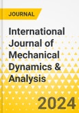 International Journal of Mechanical Dynamics & Analysis- Product Image