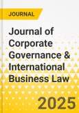 Journal of Corporate Governance & International Business Law- Product Image