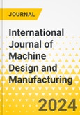 International Journal of Machine Design and Manufacturing- Product Image
