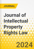 Journal of Intellectual Property Rights Law- Product Image