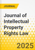 Journal of Intellectual Property Rights Law- Product Image