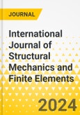 International Journal of Structural Mechanics and Finite Elements- Product Image